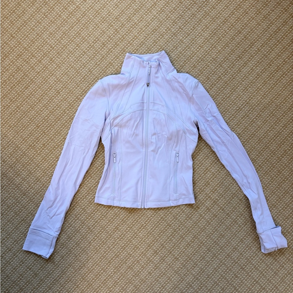 lululemon athletica light pink zip-up jacket